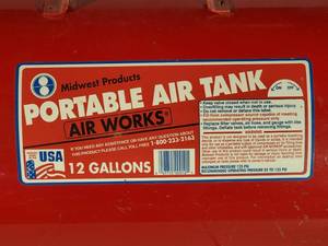 lot 238 image: 12 Gallon Portable Air Tank