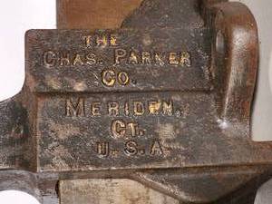 lot 243 image: Large Work Bench Vise No 954 Chas. Parker Co