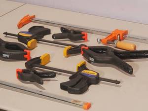 lot 259 image: (8) Wood Clamps Lot