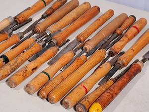 lot 264 image: (35) Pc Wood Working Lathe Cutting Tools
