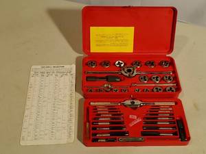 lot 272 image: Brand New Never Used Hanson Ace Standard Tap & Die Super Set with Hexagon Dies