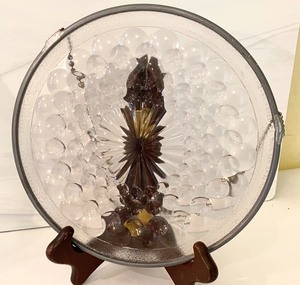 lot 362 image: Vintage Glass Car Headlights Repurposed