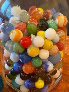 lot 339 image: Jar of Marbles and a Yo Yo
