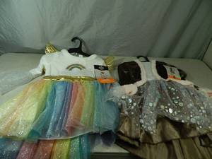 lot 128 image: 2 New Girls Costumes  Dresses