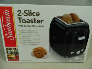 lot 37 image: New Sunbeam 2 Slice Toaster