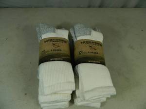 lot 47 image: 2 New 4 Packs of Hiwassee Trading Socks