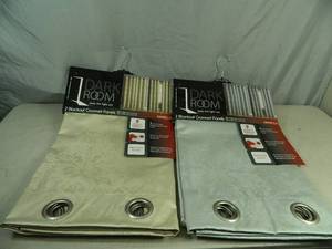 lot 63 image: 2 New Dark Room Curtain Sets