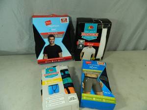 lot 65 image: New Open Package Boxers and Shirts