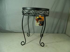 lot 86 image: New Mosaic Tile Plant Stand  Side Table