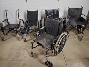 lot 30E image: 8 Assorted Wheel Chairs - Take what you want, leave what you want.