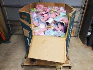lot 2A image: Huge Pallet of New Easter Items, Eggs, Grass, Baskets, Etc. - Take What You Want