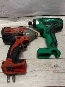 lot 35 image: Milwaukee & Hitachi Drills