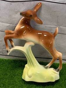 lot 45 image: Vintage Stewart Mccullough Leaping Doe Pottery 9 Sold $40 on Ebay