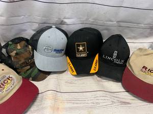 lot 57 image: Lot of 6 Baseball Caps Hat