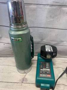 lot 89 image: Makita Battery, Charger & Stanley Thermas