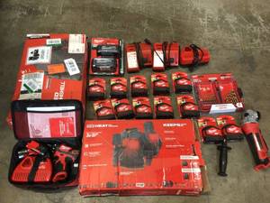 lot 4 image: Lot of assorted Milwaukee tools and accesories some in like new condition open box customer returns see pictures