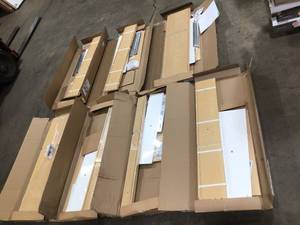 lot 19 image: Lot of assorted Classic White Wood Deluxe Drawer Kit - includes 4 in an 8 in see pictures