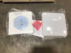 lot 30 image: Lot of 8 Lithonia Lightning 14 LED Flush Mount see pictures