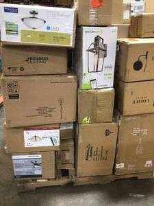 lot 34 image: Pallet with assorted lighting various models and condition open box customer returns see pictures