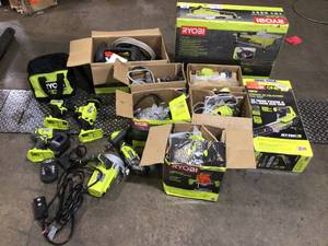 lot 25 image: Lot of assorted Ryobi Tools various models and conditions customer returns see pictures