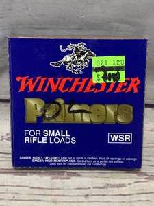 lot 33 image: 100ea Small Rifle Primers (no shipping)