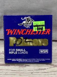 lot 34 image: 100ea Small Rifle Primers (no shipping)