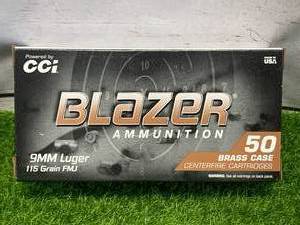 lot 58 image: 50 Rounds 9mm Ammo Ammunition
