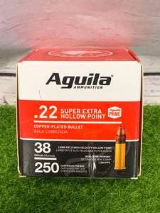 lot 76 image: 250 Rounds .22 Super Hollow Point Ammo Ammunition