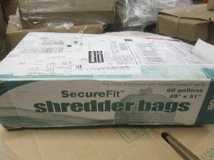 lot 10 image: secure fit shredder bags 60 gallons...