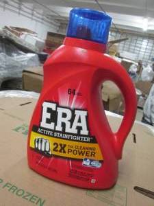lot 13 image: era laundry soap 4-100fl oz bottles...