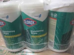 lot 16 image: pack of 6 clorox disinfecting wipes...