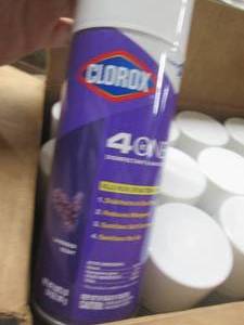 lot 45 image: clorox 4 in one disinfectant and sa...