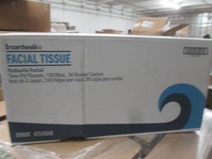 lot 63 image: case of facial tissues ...