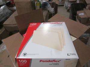 lot 75 image: 500 cutless file folders ...
