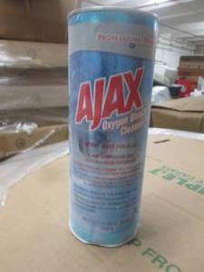 lot 81 image: 16 cans of ajax oxygen bleanch clea...