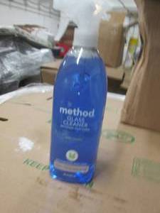 lot 87 image: 6-28floz bottles of method galss cl...