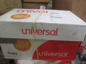 lot 147 image: case of universal 8.5 x 11 copy pap...