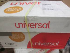 lot 149 image: case of universal 8.5 x 11 copy pap...