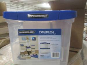 lot 155 image: plastic bankers box ...