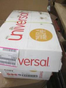 lot 185 image: case of universal 8.5 x 11 copy pap...