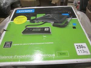 lot 188 image: dymo 250lb digital scale ...