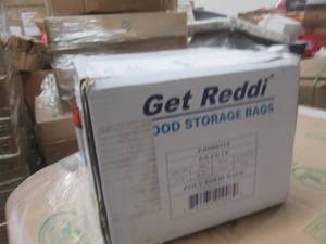 lot 190 image: get ready food storage bags 8x4x18 ...
