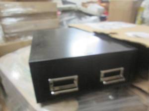 lot 196 image: double card file drawers...