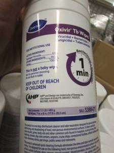 lot 215 image: 12 containers of oxivir TB wipes ...
