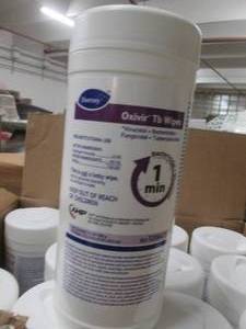 lot 218 image: 12 containers of oxivir tb wipes ...