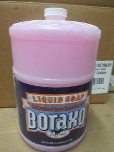 lot 219 image: 4-1 gallon jugs of boraxo liquid ha...