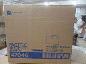 lot 235 image: pacific blue 12 fold toilet seat c...