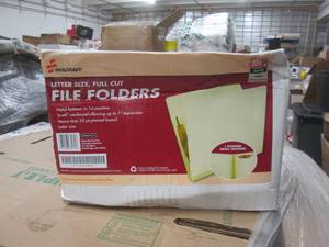 lot 243 image: 1 case of skilcraft letter size fil...