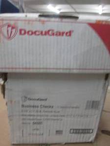 lot 262 image: case of docugard business checks 8....