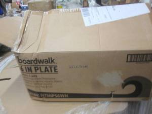 lot 272 image: case of boardawalk 6 in plates ...